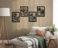Home Decoration Items, Home Decorations, Home Decoration Items for Drawing Room , Home Decor, Wall Decoration Items , Wall Hanging Decorations, Wall Art, Floral Wall Art, Flower Shape Wall Decorations, Wooden Wall Decor, Wall Panel, 4 Pieces Floral Art. 