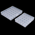 25/36 Spools Bobbins Sewing Machine Empty Bobbin Case Organizer Storage Box. 
