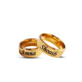 CUSTOMIZED COUPLE NAME RING WITH GIFT BOX PACKING (PERFECT GIFT TO SEND YOUR WIFE , HUSBAND , FIANCE OR ANY ONE). 