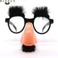 New Stylish Lovely Funny Foolish Nerd Halloween Black Old Man Glasses Eyebrow Nose with Mustache Costume Party decoration suppli. 