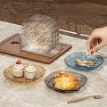 10 Plates with Stand Multi-function Spit Bone Dish Household Plastic Spit Bone Dish Round Square Set Dining Table Garbage Plate. 
