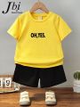 Kids Baby Boys Girl Cartoon Outfits T Shirt Shorts Clothes Set for Summer. 