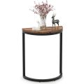 Tribesigns End Table, Half Circle Entryway Console Table, Small Semi-Round Table, Half Moon Table for Hallway with Sleek Modern Unique Design,. 