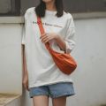Women Bags Casual Canvas Messenger Bag Crossbody Bag Plain Girls Shoulder Bag. 