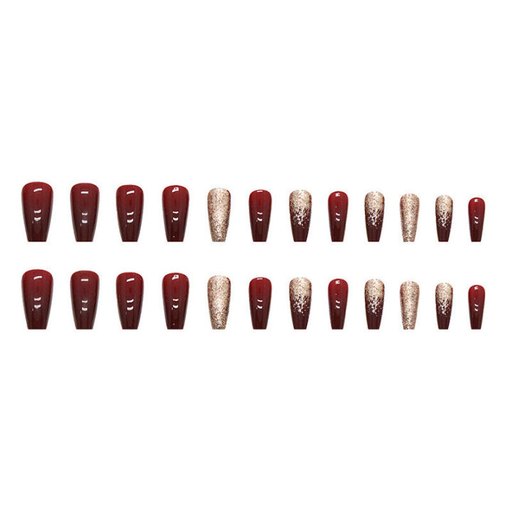 24Pcs%20Long%20Red%20Fake%20Nails%20Gold%20False%20Nails%20Wearable%20Artificial%20Nails%20with%20Glue%20for%20Women%20Girl%20-%20Image%205