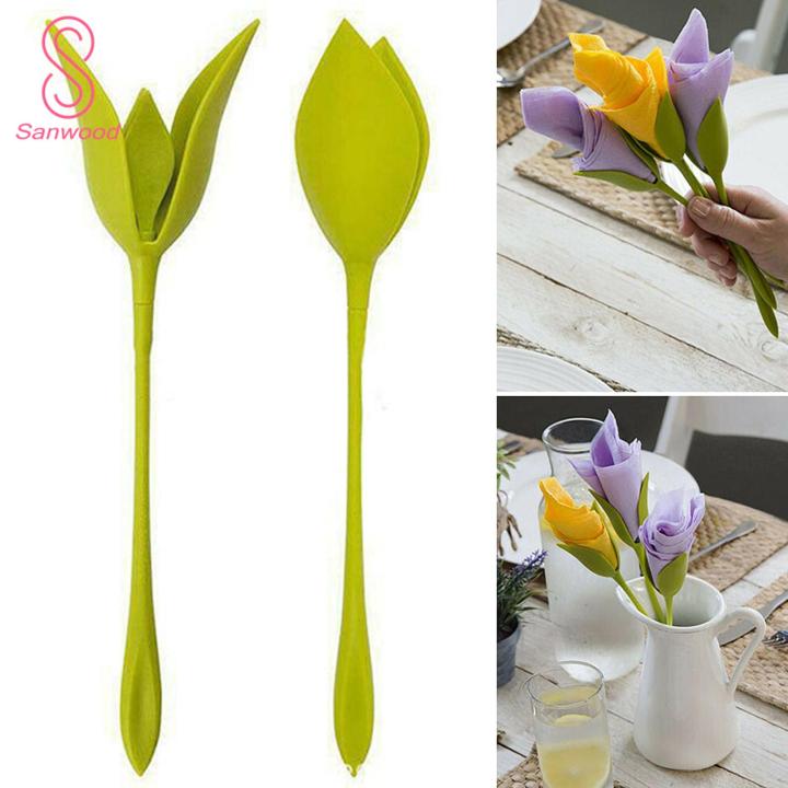 Bloom Napkin Holder Charming Leaf Flower Napkin Holder Set for Stylish Dining Table Decor 2 Pieces less Than Easy-to-store Napkin Holder