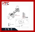 Hydraulic Soft Close Hinges for Kitchen Cabinets & Wardrobes (Pack of 2 Pcs). 