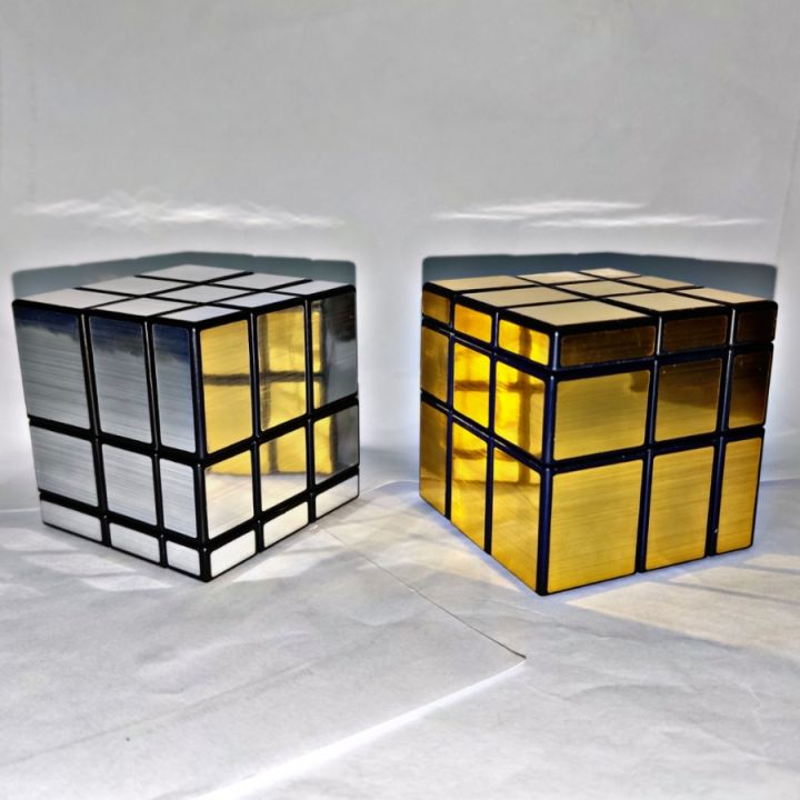 Puzzle Mirror Rubik Cube Mirror Cube 3x3 Gold Silver Magic Cube Mirror Cube Irregular Magic Cube | Partners Collections
