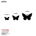 Pack of 30 Wooden Butterflies for Kids Bedroom Wall Decoration – Brown. 