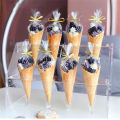 Bag with Ties for Wedding Birthday Easter Favors Packing 100Pcs/pack Plastic Cone Bag Transparent Triangle Candy Bags Carrot Gift. 