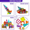 Magnetic Tiles 25 & 14 Piece Set Kids Magnet Toys, Clear 3D Magnetic Building Blocks Set, Magnetic Stacking Toy Construction Preschool Learning Color Recognize Educational Toy For Toddlers Children Boys Girls. 
