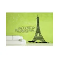 Wall Stickers Eiffel Tower Wall Sticker Paris Famous Building Wall Sticker For Living Room.. 