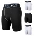 【Footprint】 Men Leggings Base Layer Skinny Compression Sports Shorts Gym Fitness Training Running Bottom Pants Tights Basketball Undershorts. 