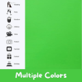 05x08 feet Green Screen -  Chroma Key -  Studio Backdrop , Available in all colours - Best For Video/Photo Background Removal - Premium Quality Non-Woven Fabric. 