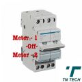 Hager 220V 63A Single Phase Double Pole Changeover Switch Breaker for solar wapda electricity original single phase breaker type change over. 