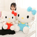 CUANFEN Big Size Lovely Sanrio Plush Hello Kitty Peluche Plush Kawaii KT Plushies Hello Kitty Stuffed Doll Animal Toy Ragdoll Xmas Gift. 