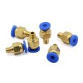 10 Pieces  Parts PC4-M6 Pneumatic Connectors for 4mm OD Tubing M6 6mm Bowden Quick Coupler Straight Fitting Connector. 