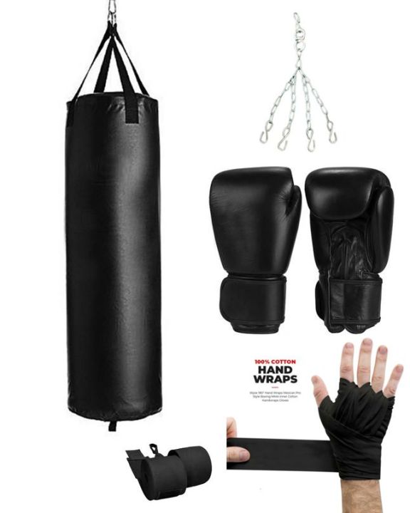 Pack%20of%203%20Boxing%20Bag%204fth%20+%20Boxing%20Gloves%20punching%20bag%20bandages%20hand%20wraps%20-%20Image%203