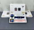 Fendior Couple Smart Watches Set with Wireless Charger and Gift Box. 