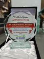 Customized Glass Shields / Awards for Ceremony | Gifts for teachers, mentors | Teachers awards, awards souvenirs for events, schools awards Pakistan. 