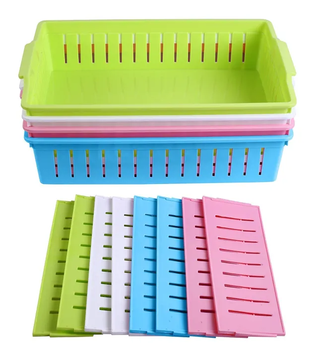 Plastic%20Office%20Collapsible%20Storage%20Box%20Bin%20Baskets%20Stackable%20Container%20Organizer%20with%20Partitions%20Tray(37%20x%2025%20x%208.5%20cm)%20-%20Image%202