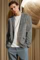 ELO - Fashion Men's Gingham Style Winter Coat For Men. 