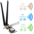 WiFi 6  Bluetooth 5.0 PCIe Adapter CUDY AX5400. 