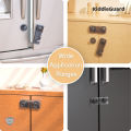 Baby Safety Transparent Refrigerator Freezer Latch Lock French Fridge Door Lock, Freezer Lock, Invisible Cupboard Locket - KiddieGuard. 