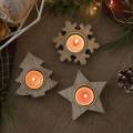 Candle Holder Wood Candlestick Holder for Christmas Fireplace Mantel Dinner. 