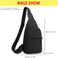 Fashion Men Chest Bag Outdoor Travel Carry Bags Men Shoulder bag Crossbody Bag Canvas Gym Picnic Party Sling Bag. 