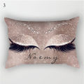 Eyelashes Pillowcase Throw Pillows Lash Cushion Cover Geometric Sofa Cushion Eye Pillow Covers Waist Pillowcase Sofa Cushions. 