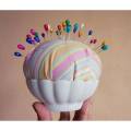 30 Colorful Drop Head Pins Shawl Hijab Pins Abaya Scarf Brooches Jewellery. 