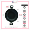 KLASSIC Wok / Karahi Round Short Handle 28Cm with Glass Lid Non Stick. 
