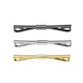 Metal Shirt Collar Clip Tie Collar Bar Pin for Unisex Scarf Necktie black. 
