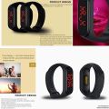 Bracelet Smart Wristband Watch Body Temperature Measuring Real-time Display Smartwatches,Waterproof - Black. 