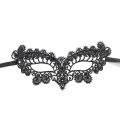 Black Lace Masquerade Mask Women Halloween Costume Party Rabbit Bunny Ears Lace Eye Mask Black. 