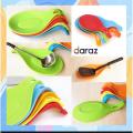 Spoon Uniquely Designed Spoon Rest for Kitchen Counter - BPA Free Food Grade Material Spoon Holder for Cooking Spatula, Ladle & Brush - Multipurpose Kitchen Tool. 