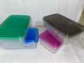7 piece Bowl Set Best Quality Transparent Square Shaped Plastic Mini Box With Lid with different sizes and shapes for (7 in 1). 