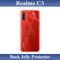 Realme C3 Back Jelly Protector Clear Soft Protection Film Transparent Hydrogel Film Protector. 