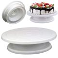11 inch High quality Rotating Cake Turntable Cake Creem icing Scraper Set, Stainless Steel Cake, Cake Decorating Turn table. 