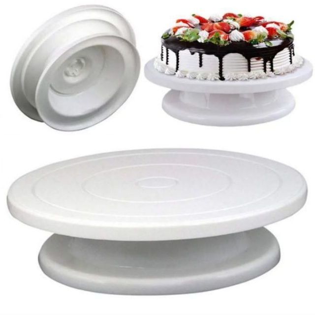 11 inch High quality Rotating Cake Turntable Cake Creem icing Scraper Set, Stainless Steel Cake, Cake Decorating Turn table