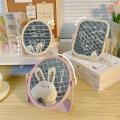 Makeup Mirror Ladies Makeup Desktop Cute Rotating Fashion Mirror Oval Rectangle Shape Women Cosmetic Mirror. 