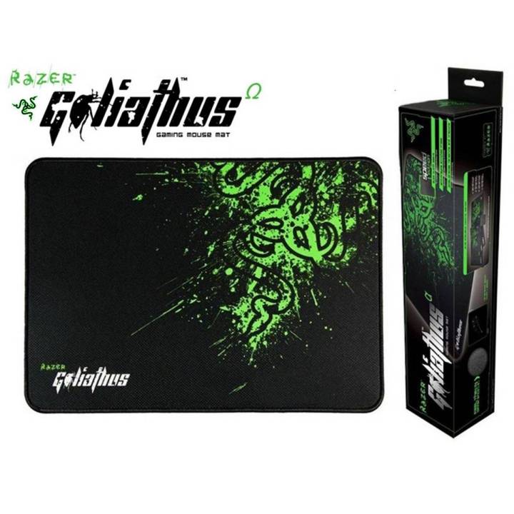 Logilily Razer Goliathus Gaming Mouse Pad smooth surface Grip control anti slip rubber back stitched frame for Optical laser mouse Computer Laptop