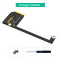For Rog Ally Handheld Conversion 2230 to 2280 SSD Hard Drive Expansion Board for NVME M-Key M.2 PCIE4.0 Right Angle Adapter Card. 