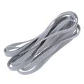 4X Trainers Plastic Tips 52.4 Long Grey Flat Wide Shoe Laces Strings. 