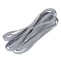 4X Trainers Plastic Tips 52.4 Long Grey Flat Wide Shoe Laces Strings. 