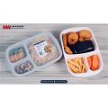 Meal It Lunch Box 1000ML with Three Compartments Leakproof for Office School Use. 