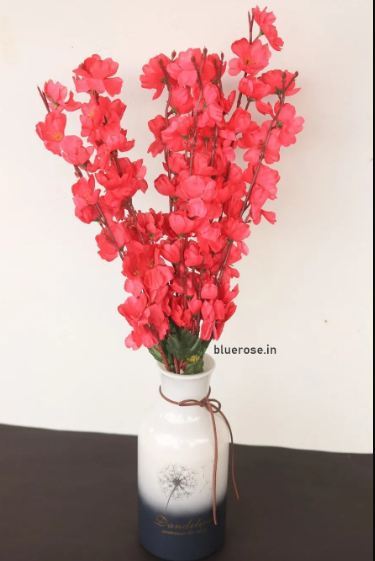 Artificial Flowers For Home Decor Office Decor Decoration Blossom Bunch All pictures are Original pink