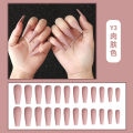SUMMER 24 pcs Matte Coffin Nails Extra Long Ballet Nail Art Ultra-thin  Nail Finished,Shape Natural Women Artificial Acrylic Fashion Coffin,Ballerinanails for girls,polygel nail kit. 