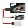 1080P 2M 8 Pin to HDMI TV AV Adapter Cable for iPhone 5 6 6S 7 7 Plus iphone. 
